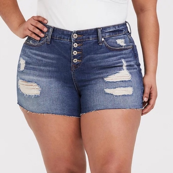 torrid Pants - Torrid High Rise Skinny Short Short